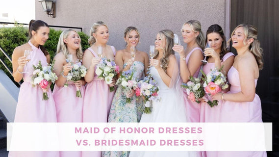 differences between maid of honor and bridesmaids dressess