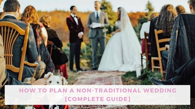 couples having a non-traditional wedding