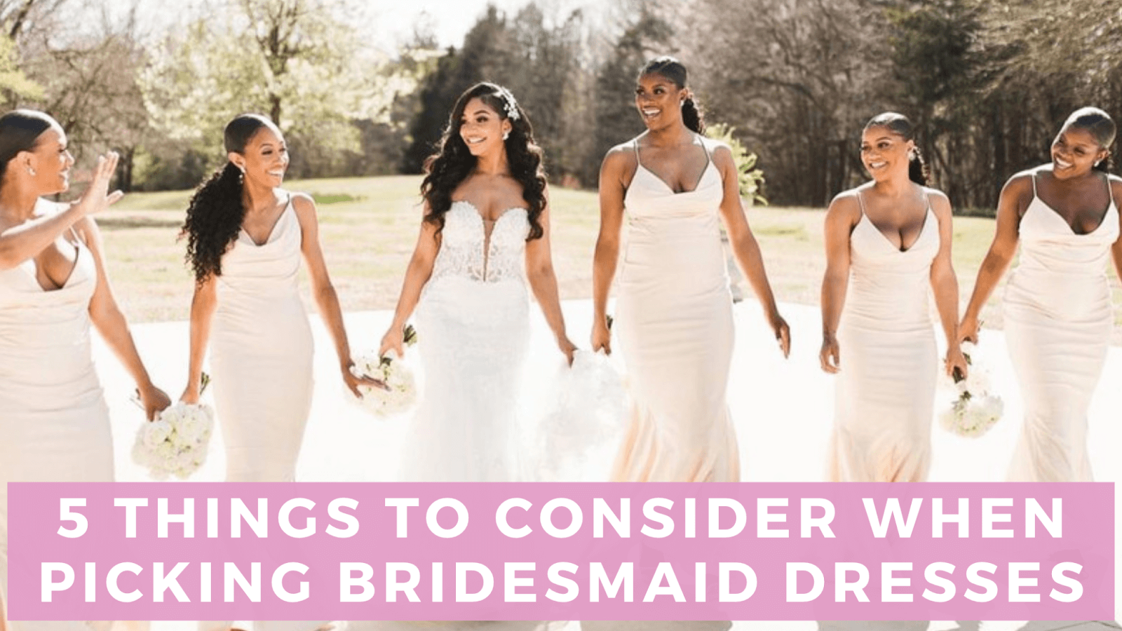 picking bridesmaid dresses etiquette How to Pick Bridesmaid Dresses Your Crew Won't Hate