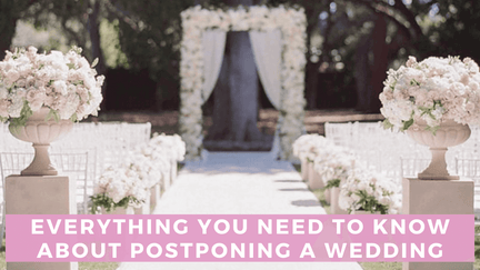 Postponing a wedding