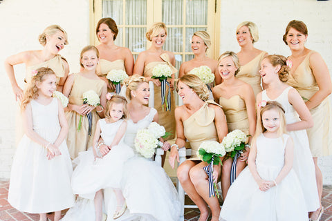bella bridesmaids - happy wedding party