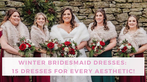 winter wonderland wedding bridesmaid dresses