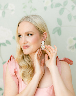 The Charlotte Pearl Cluster Earrings