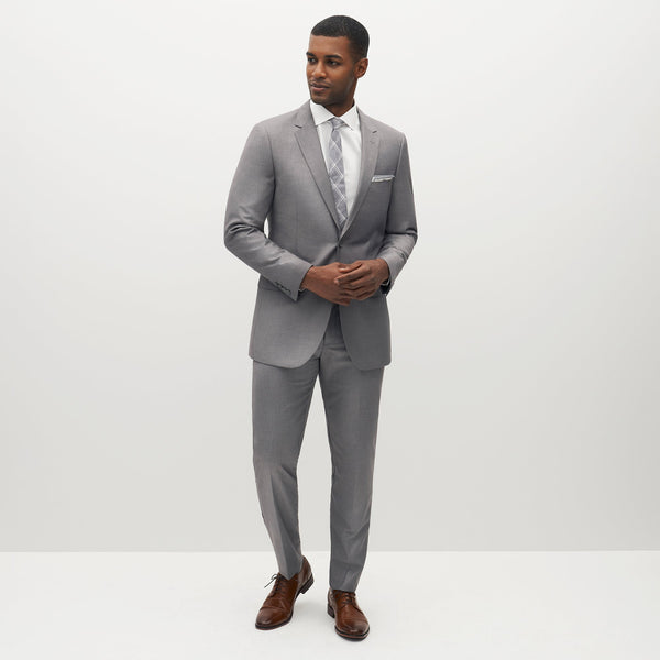 卸売 Jacket Suit Gray Textured Men's | Bridesmaids Bella スーツ