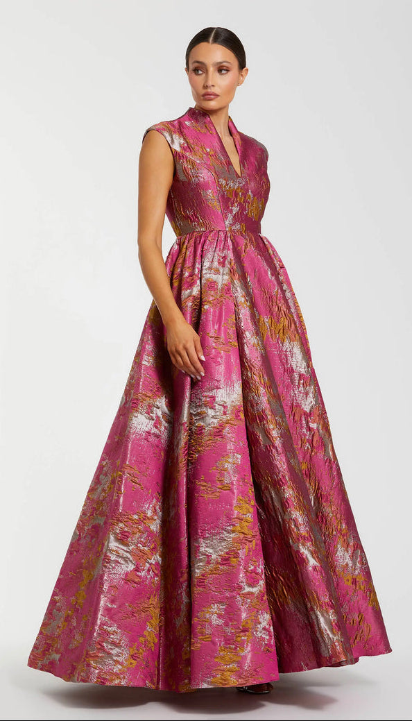 Mac Duggal Dress 68956 & Bella Bridesmaids