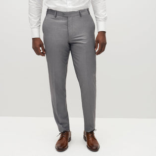 Men's Textured Gray Suit Pants