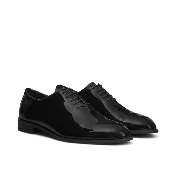 【PORTERNA】Moi double flat shoes Blue patent leather ballet flats