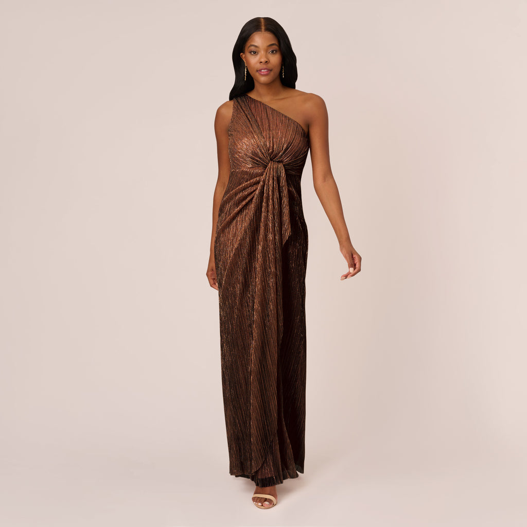 【海外限定】AdriannaPapell ドレス☆Adrianna By Solid Brown D Adrianna Papell Dress AP1E208794 | Bella Bridesmaids