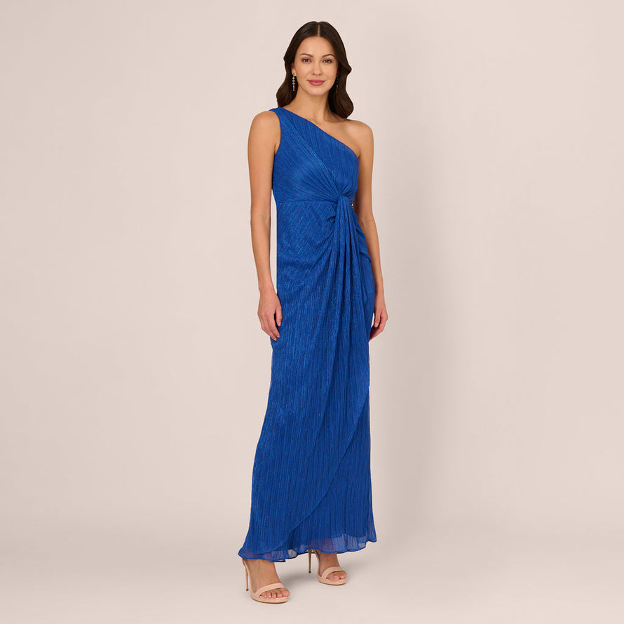 Buy Adrianna Papell Women's Short Sleeve Blouson Beaded Gown Online at  desertcartINDIA