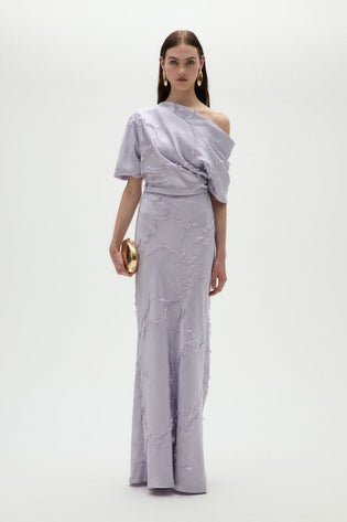 Amsale Evening Jacquard Slouch Dress P916