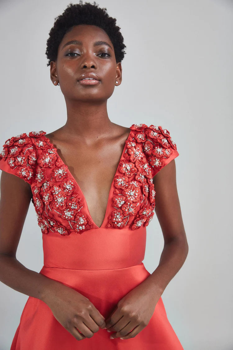 Coral 2024 evening dress