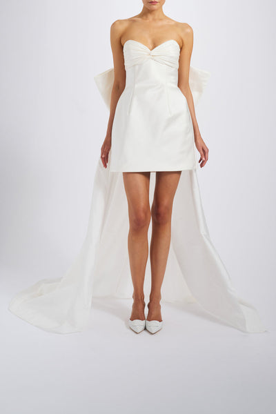 little white dress bridal Amsale Little White Dress LW260