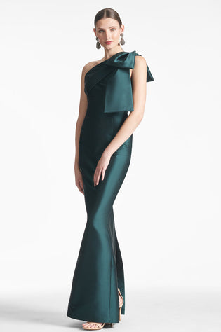 Sachin & Babi Bonnie Gown in Forest Green