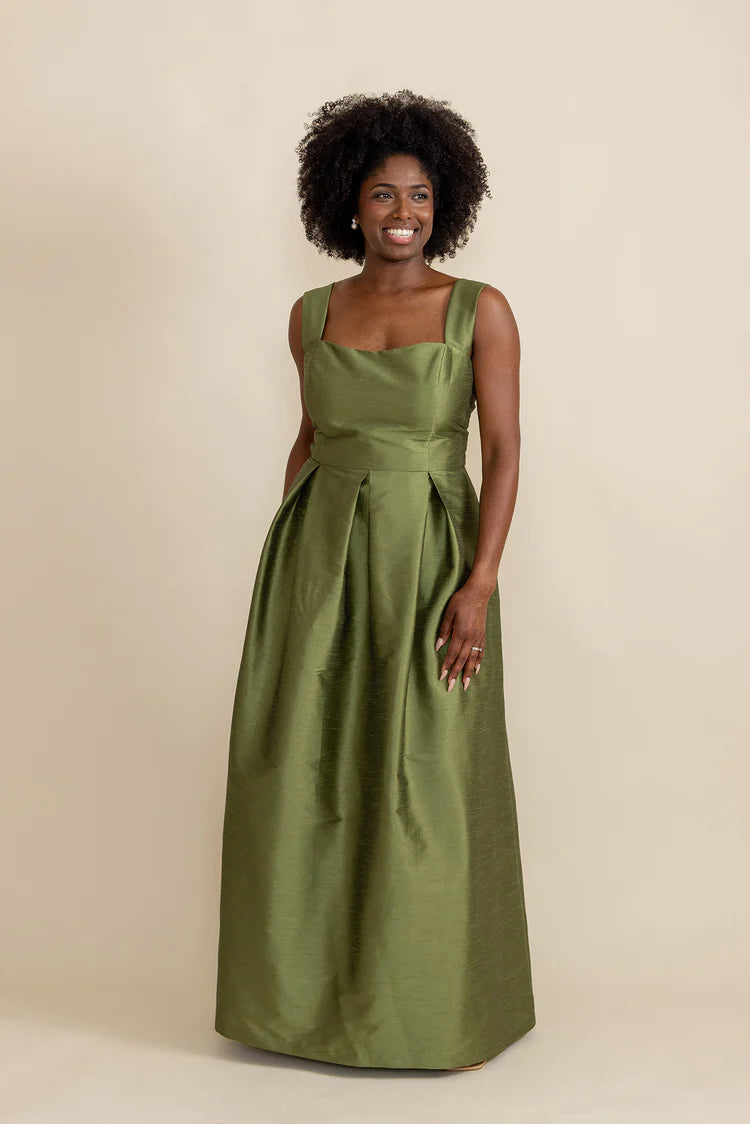 Beckett Bodice with Dahlia Skirt in Shantung Clementine Beckett Bodice with Dahlia Skirt in Shantung Clementine