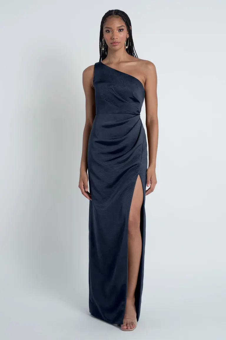 jenny yoo navy bridesmaid dress Jenny Yoo Bridesmaid Dress Sylvie Cornflower