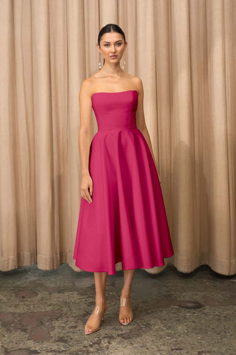 Jenny Yoo Dress Carrie in Azalea