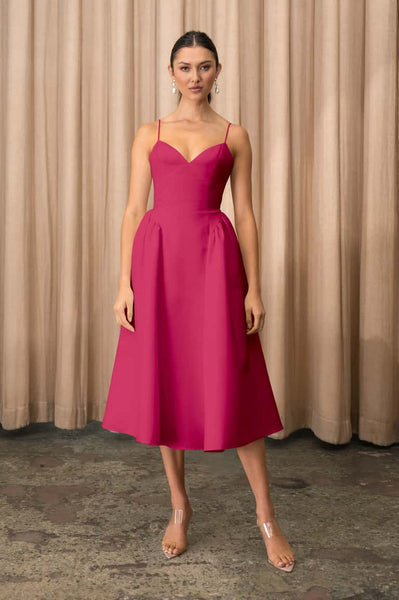luella red dress Jenny Yoo Luella Dress in Azalea