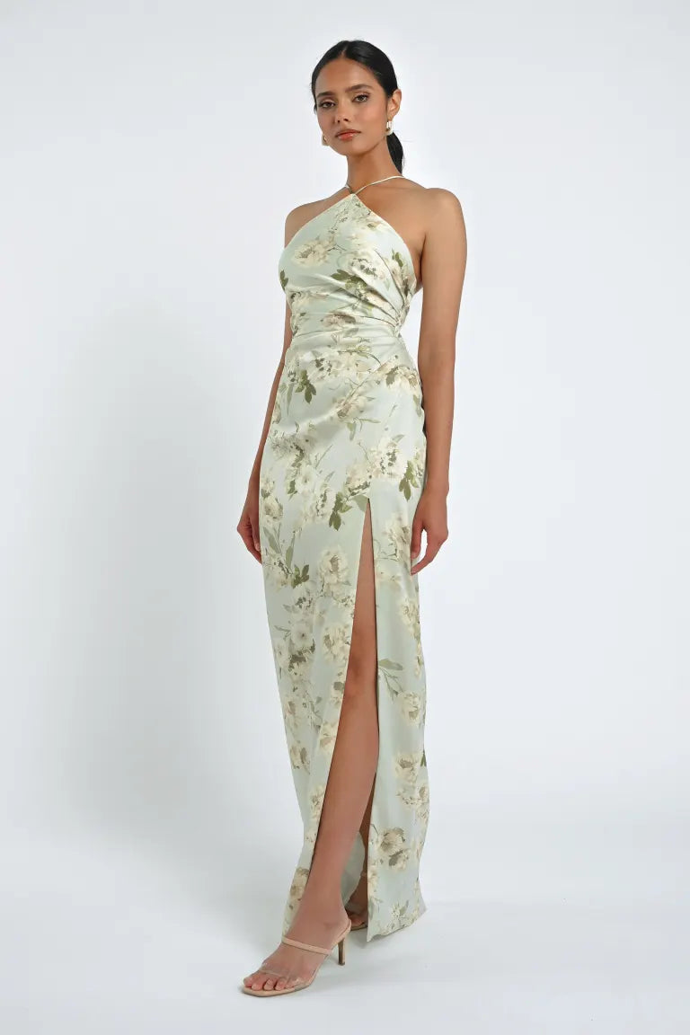 Jenny Yoo Bridesmaid Dress Riley Print Verona Floral Printed Satin Meadow Multi Jenny Yoo Bridesmaid Dress Riley Print Verona Floral Printed Satin Meadow Multi