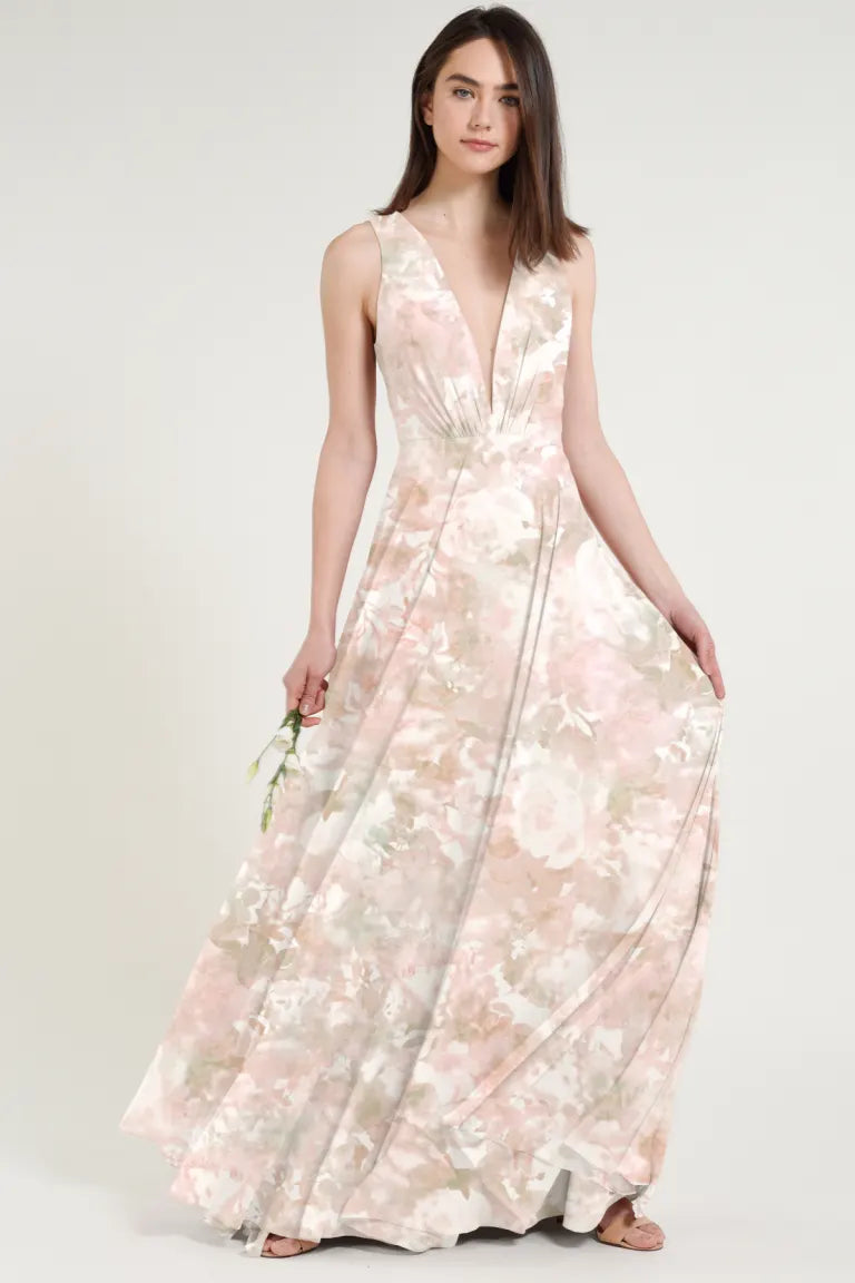 Jenny Yoo Bridesmaid Dress Ryan Print & Bella Bridesmaids