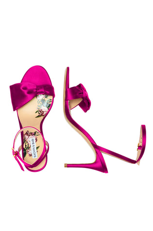 Sachin & Babi Chelsea Heel Obi-Bow Open Toe in Cerise