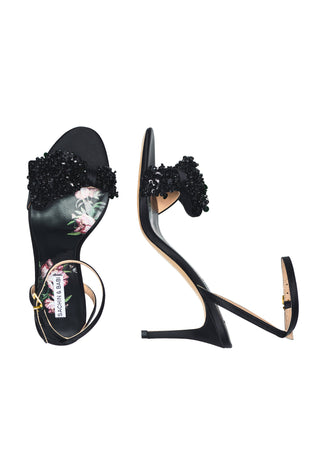 Sachin & Babi Chelsea Embellished Heel Obi-Bow Open Toe in Black