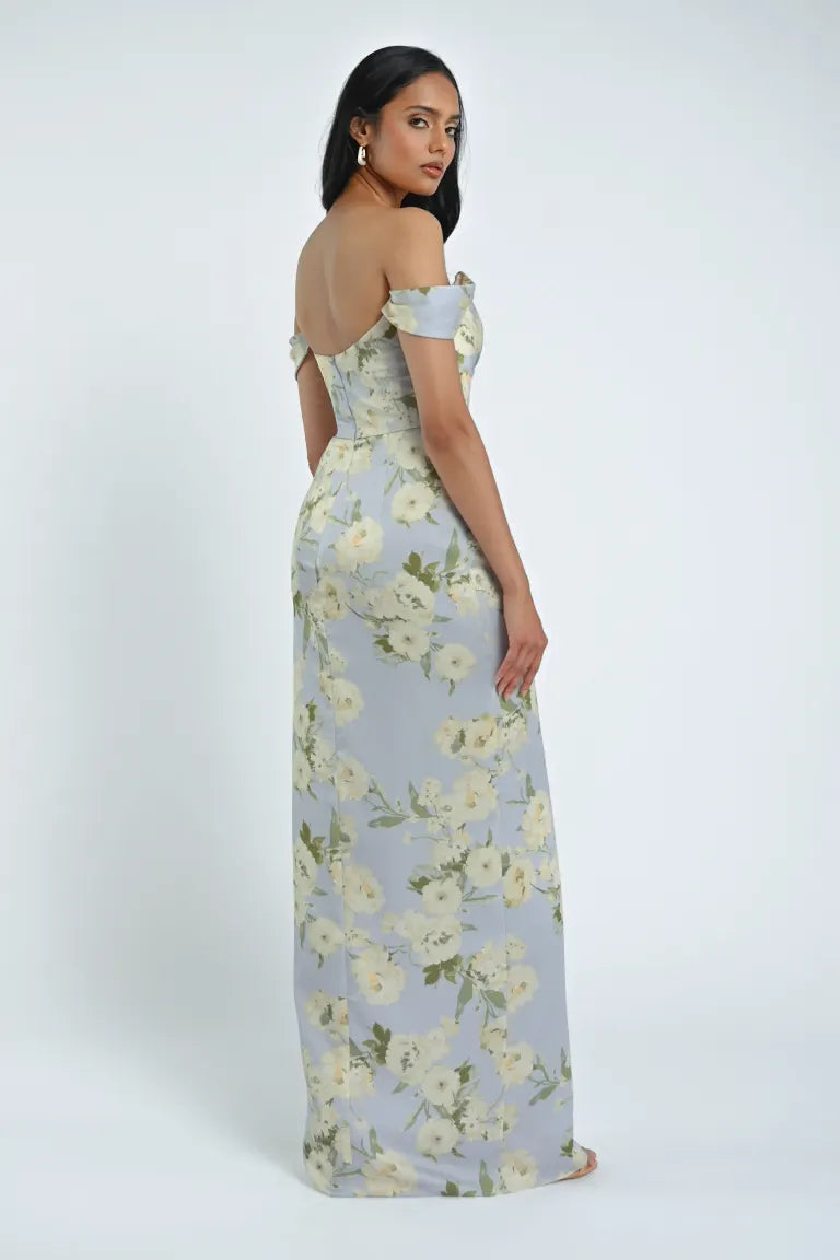 Jenny Yoo Bridesmaid Dress Sawyer Verona Print Whisper Blue Multi Jenny Yoo Bridesmaid Dress Sawyer Verona Print Whisper Blue Multi