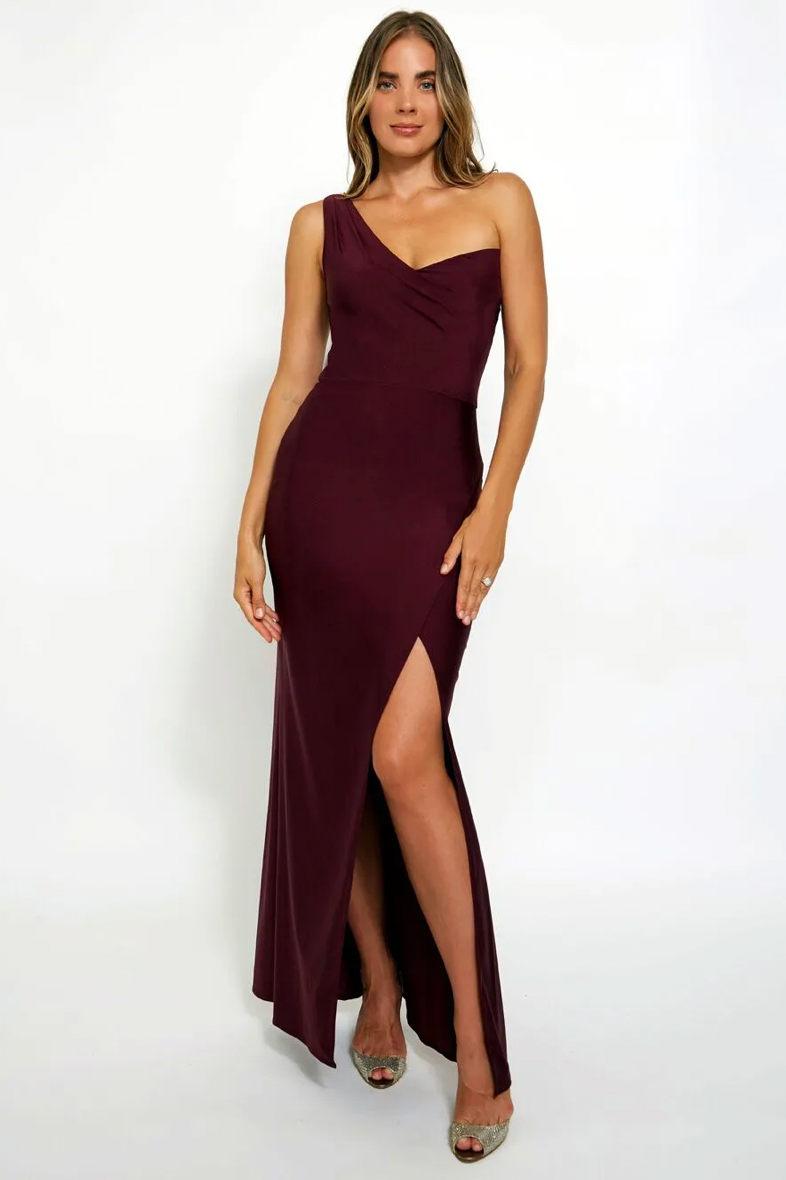 bari jay one shoulder bridesmaid dress Bari Jay Bridesmaid Dress 2212 Red