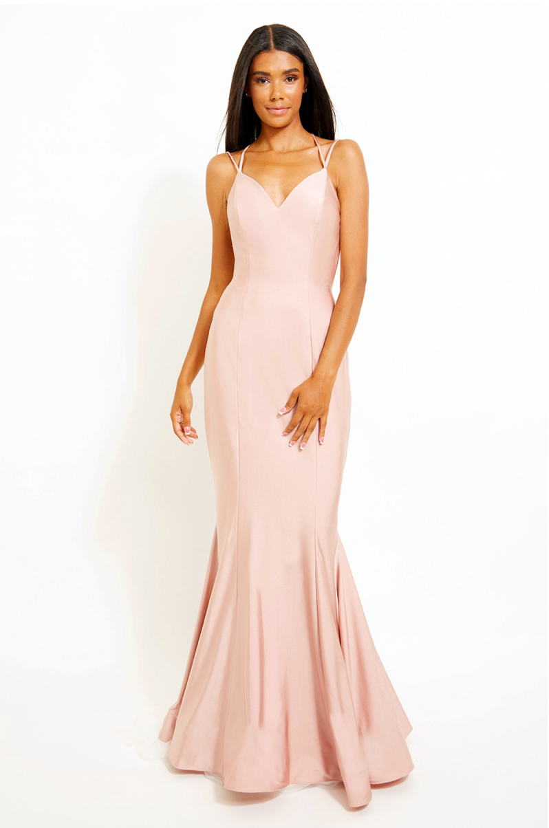 Bari Jay Bridesmaid Dress 2461 Champagne