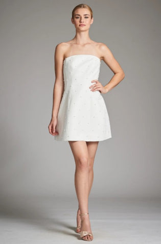 Sachin & Babi Alanna Gown in Ivory Pearls