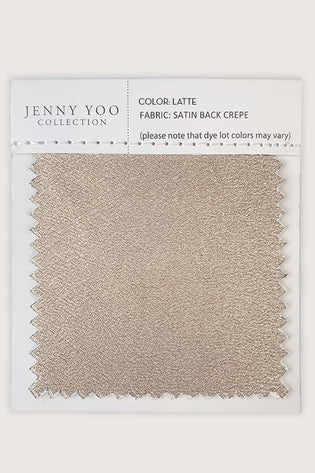 Jenny Yoo Satin Back Crepe Swatch Card