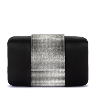 Olga Berg Aubrey Crystal Trim Clutch