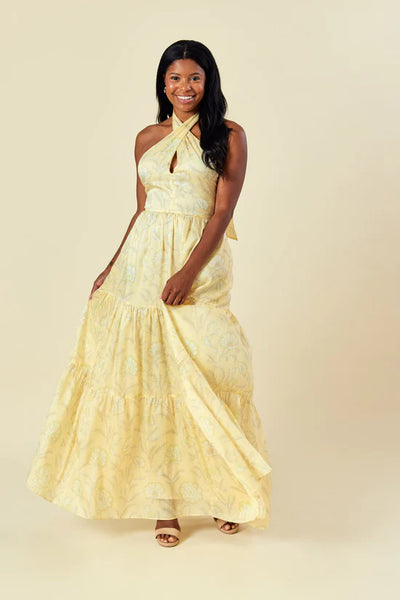 LulaKate Eden Dress Soft Green Bloom