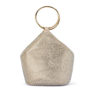 ELLIE CRYSTAL MESH HANDLE BAG