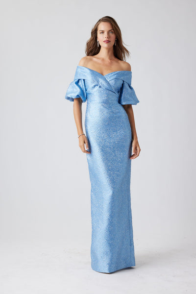 Teri Jon 259089 in Sky Blue