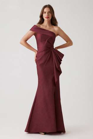 Teri Jon Dress 257024 in Merlot