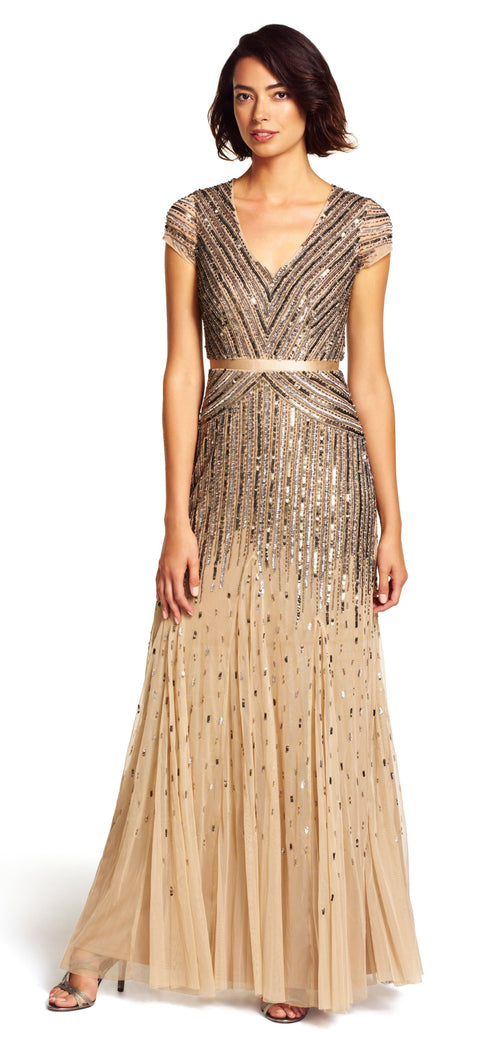 green emerald velvet dress Adrianna Papell Bridesmaid Dress Style 091900120 main image 1