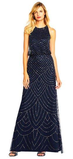 Adrianna papell best sale navy dress