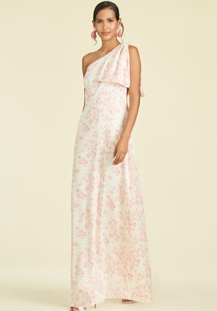 CHELSEA GOWN - ROUGE ROSE WATERCOLOR