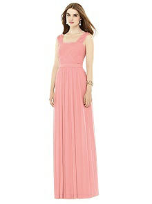 punch pink bridesmaid dresses Blushing Pink Bridesmaid Dresses
