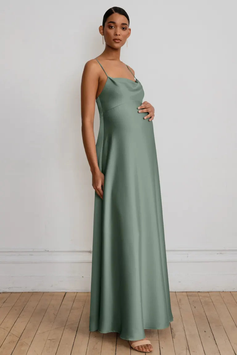 Green maternity bridesmaid dresses best sale
