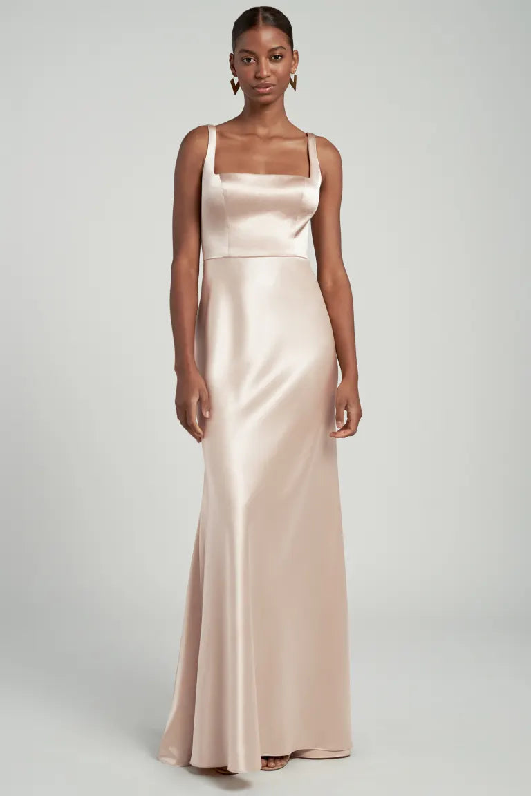 Satin top reception dress