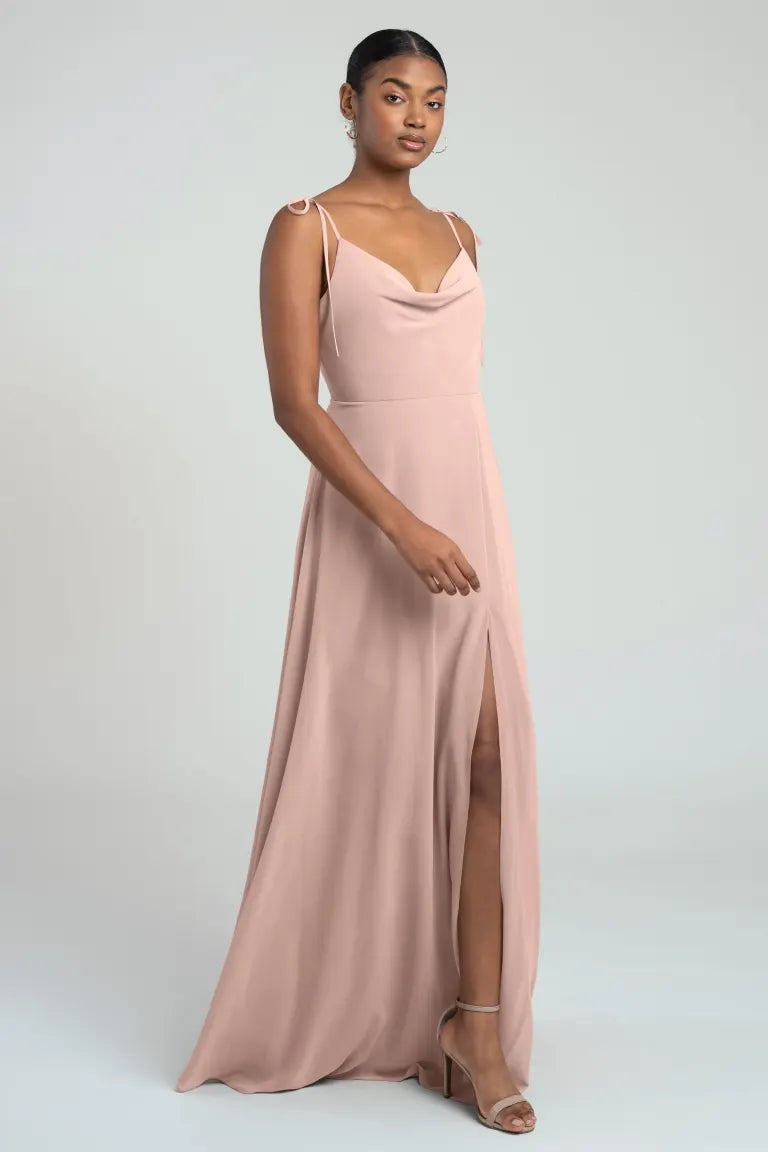 Whipped apricot top bridesmaid dresses
