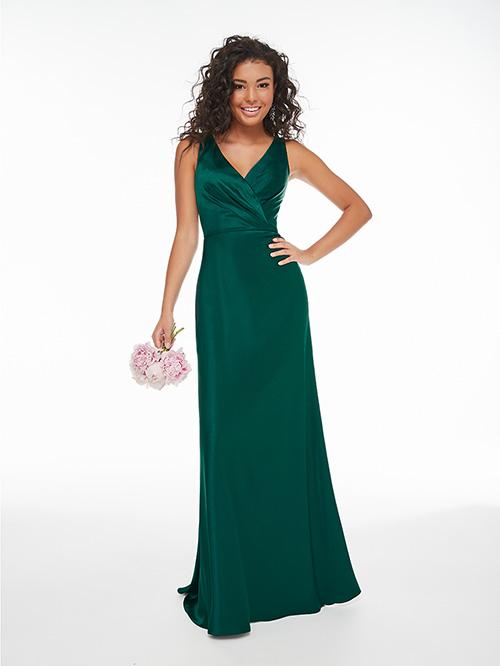slipper satin dress Ladivine CD340 Size 10 Nova Purple Long Satin Overskirt Prom Dress Formal Pageant Gown fitted ruched