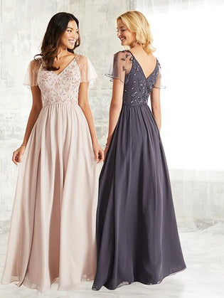 Adrianna Papell Platinum Bridesmaid Dress 40253