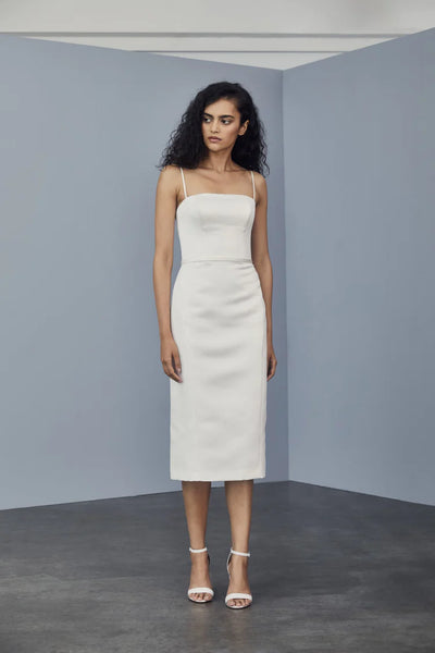Amsale Little White Dress LW163