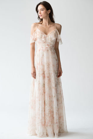 Jenny Yoo Long Bridesmaid Dress Mila Print