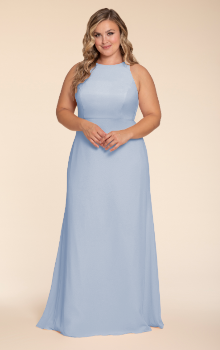 Light blue plus 2025 size bridesmaid dresses