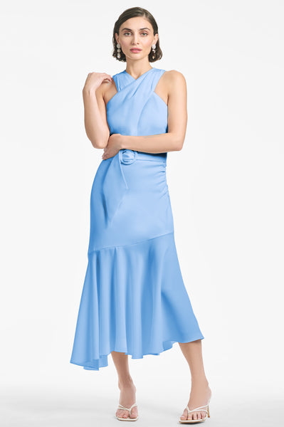 SnatchedKnit One-Shoulder Knee Dress