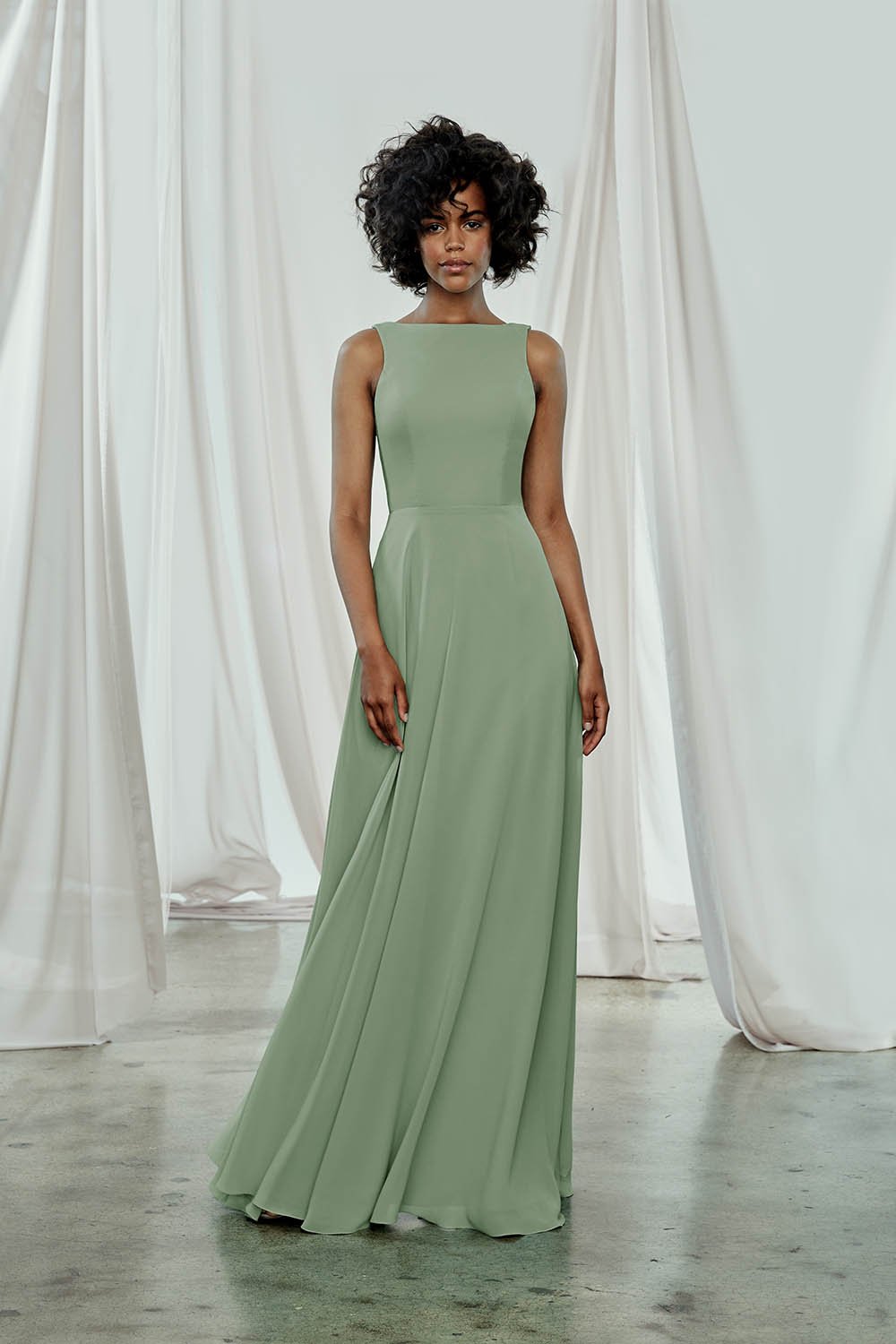 Amsale blush bridesmaid dress hotsell