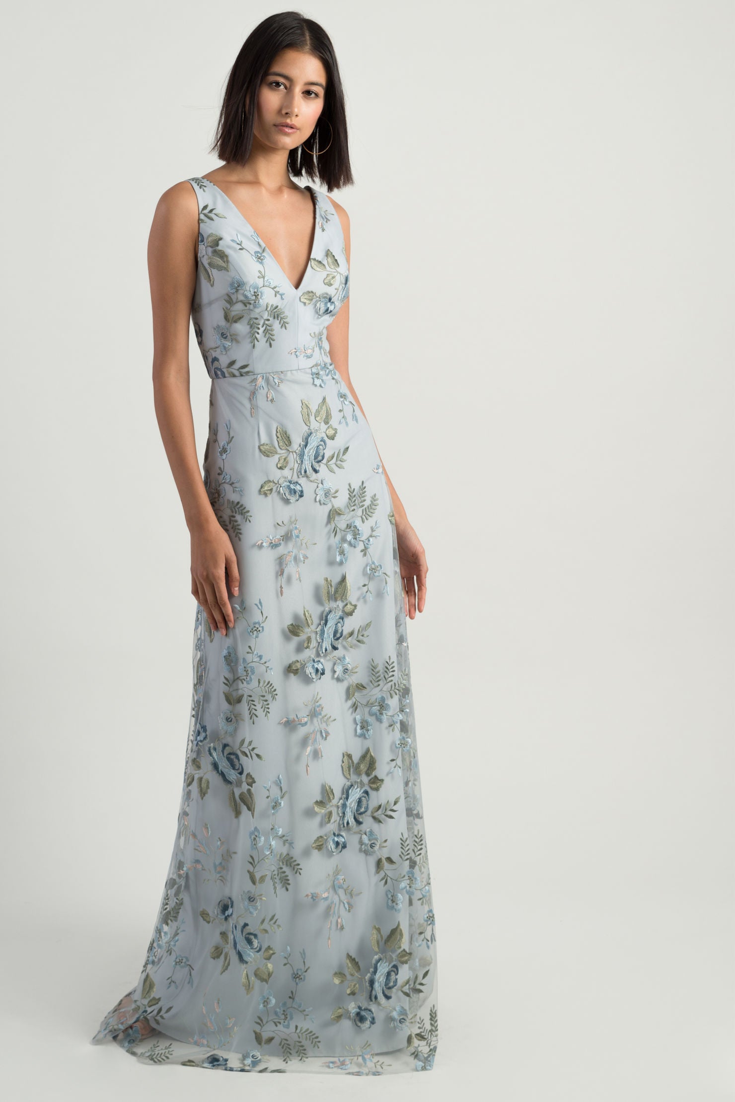 Jenny Yoo Bridesmaid Dress Tatum Enchanted Floral Whisper Blue Jenny Yoo Bridesmaid Dress Tatum Enchanted Floral Whisper Blue